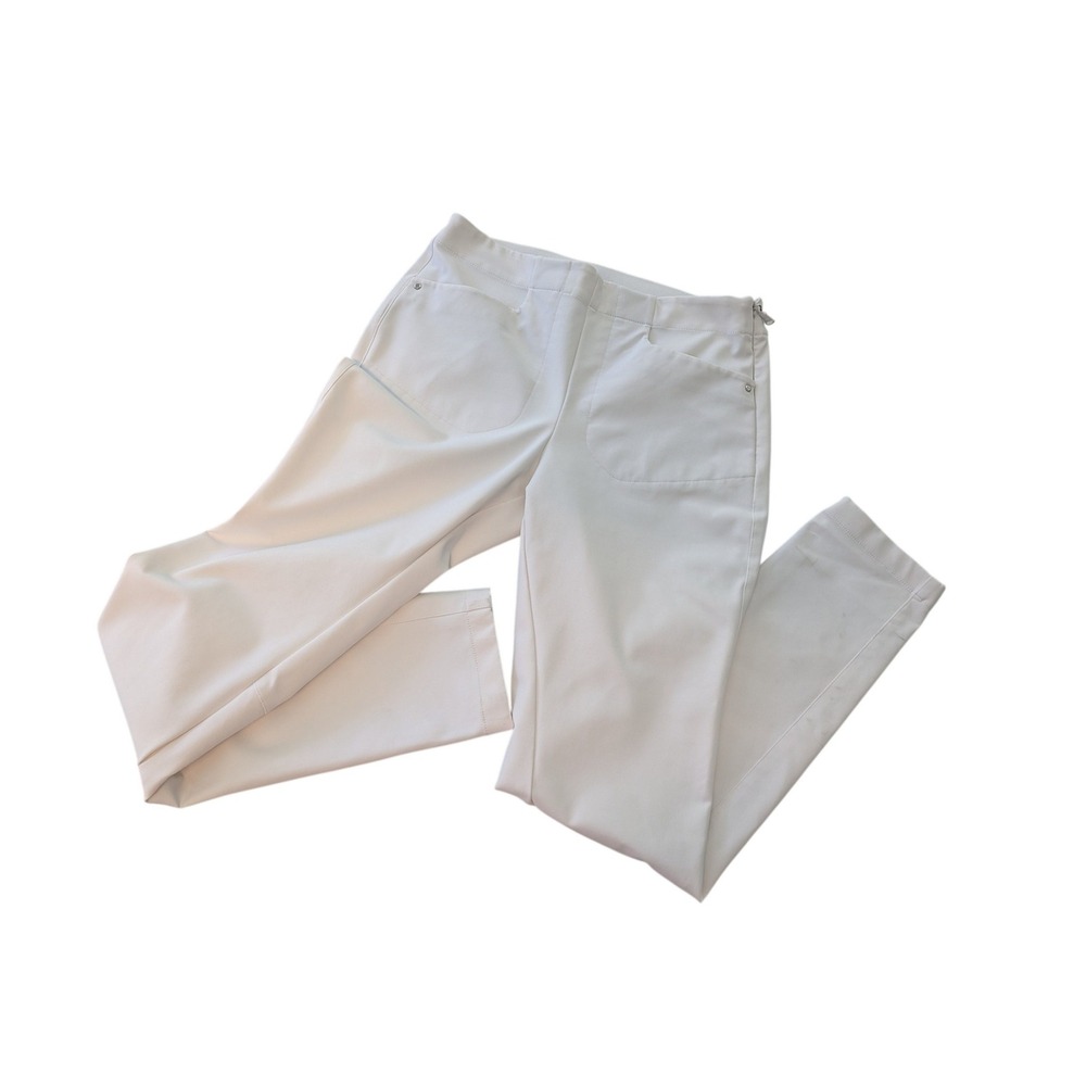 RLX Ralph Lauren Golf Pants Womens 4P White Performance Stretch Side Zip
